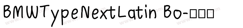 BMWTypeNextLatin Bo字体转换